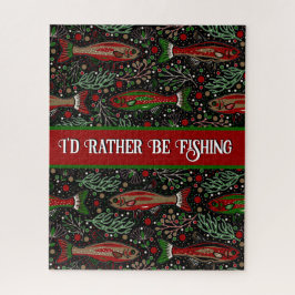 Jag skulle hellre fiska Julbrook Trout Pussel