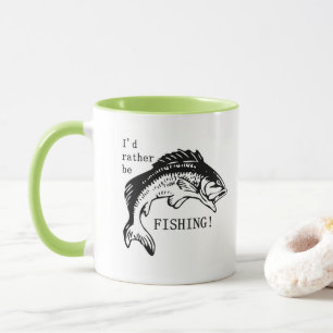 Jag skulle hellre fiska kaffe Mugg Kopp