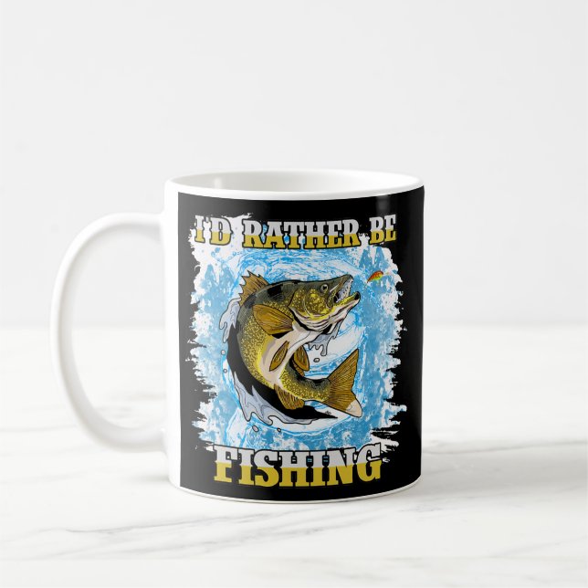 Jag skulle hellre fiska  kaffemugg (Vänster)