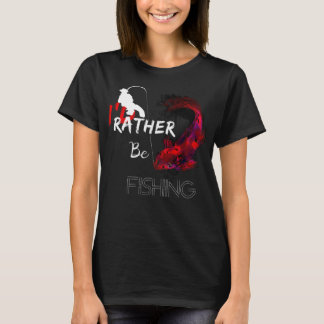 Jag skulle hellre fiska med den finne fiskaren Fis T Shirt