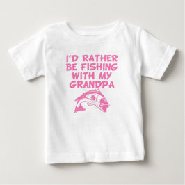 Jag skulle hellre fiska med min morfar tee shirt