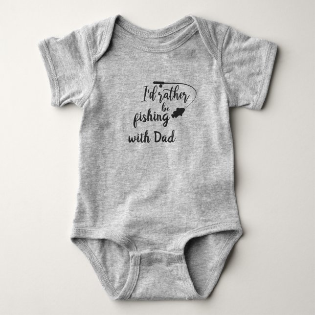 Jag skulle hellre fiska med Pappa T Shirt (Framsida)