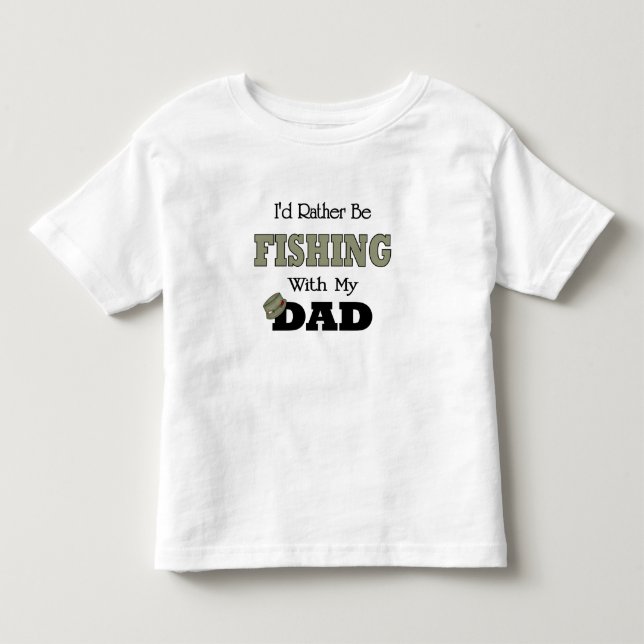 Jag skulle hellre fiska med Pappa Tee Shirt (Framsida)