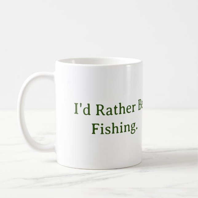 Jag skulle hellre fiska. Mugg (Vänster)