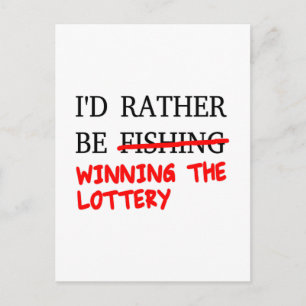 Jag skulle hellre fiska... Vinnare i lotteriet Vykort