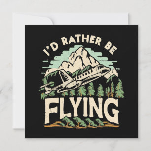 Jag skulle hellre flyga. Flygplan Inbjudningar