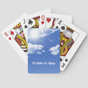 "Jag skulle hellre flyga" klassiska uppspelningsko Casinokort