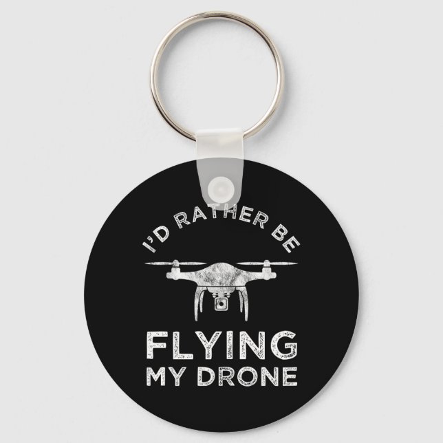 Jag skulle hellre flyga min drake nyckelring (Framsida)