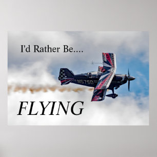 Jag skulle hellre FLYGA Poster