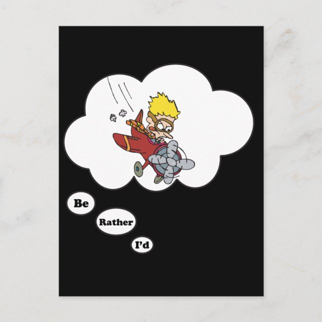 Jag skulle hellre flyga vykort (Framsida)