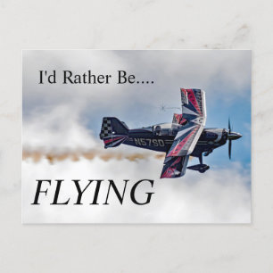 Jag skulle hellre FLYGA Vykort