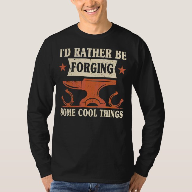 Jag skulle hellre glömma lite Coola Sak Anvil Blac T Shirt (Framsida)