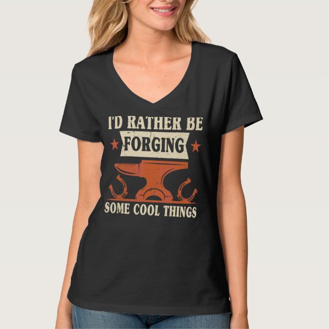 Jag skulle hellre glömma lite Coola Sak Anvil Blac T Shirt (Framsida)
