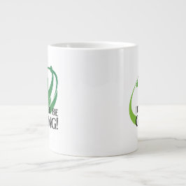 Jag skulle hellre Golfing Golfers Modern Quote Jumbo Mugg