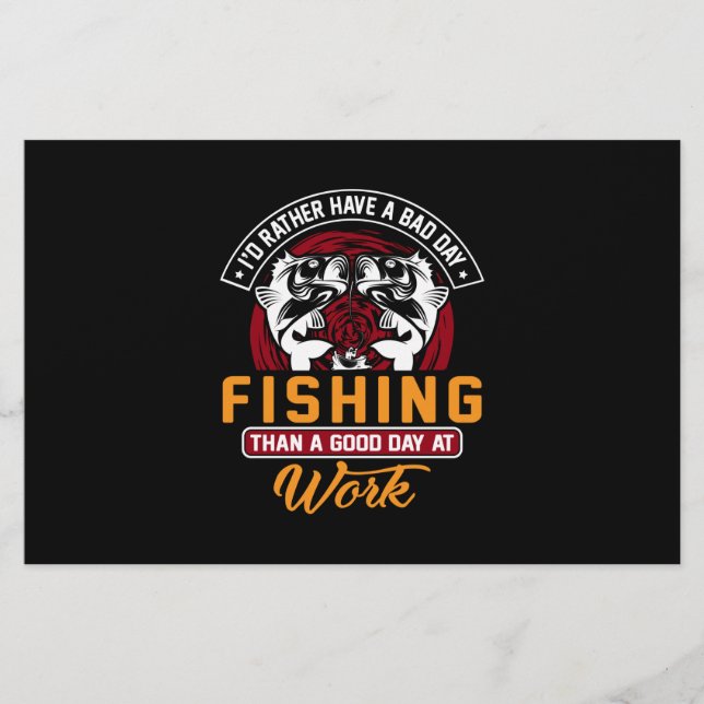 Jag skulle hellre ha ett dåligt dagligt fiske brevpapper (Framsida)