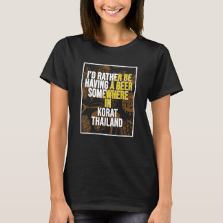 Jag skulle hellre ha ett öl någonstans i Korat T Shirt