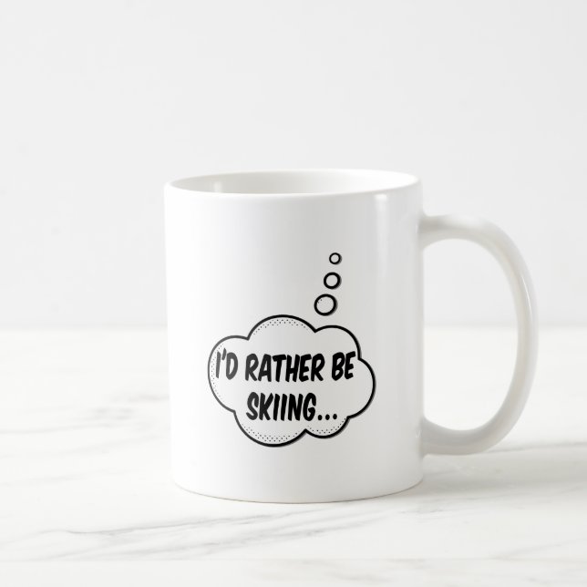 Jag skulle hellre hoppa. kaffemugg (Höger)