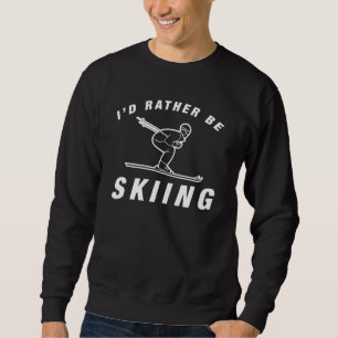 Jag skulle hellre hoppa. lång ärmad tröja