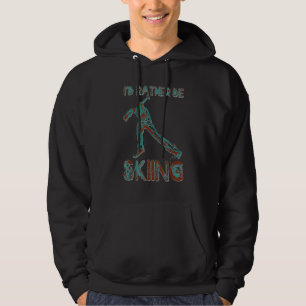 Jag skulle hellre hoppa över skidor-design och hop hoodie
