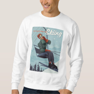 Jag skulle hellre hoppa över utskriften lång ärmad tröja