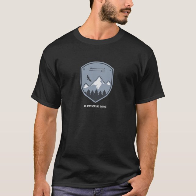 Jag skulle hellre hoppa. t shirt (Framsida)