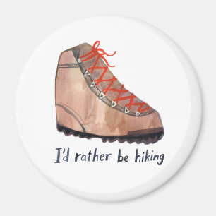 Jag skulle hellre hysa Boots vattenfärg Magnet