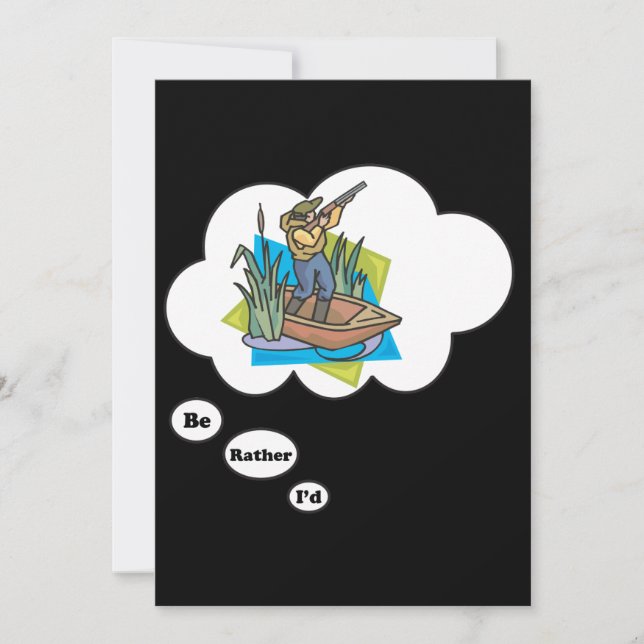 Jag skulle hellre jaga Anka Inbjudningar (Framsida)