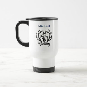 Jag skulle hellre jaga Hjort Buck Antlers Monogram Resemugg