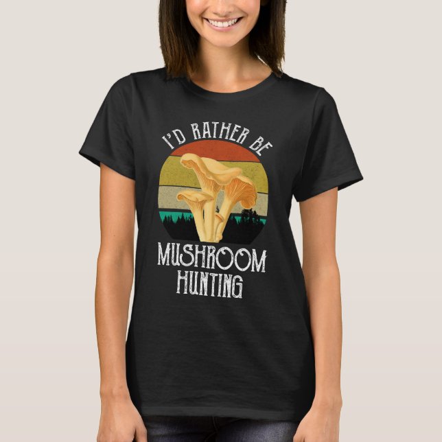 Jag skulle hellre jaga svampen t shirt (Framsida)