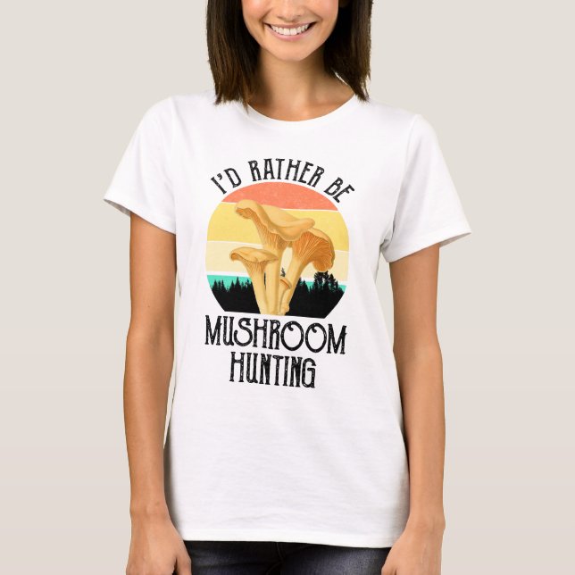 Jag skulle hellre jaga svampen t shirt (Framsida)