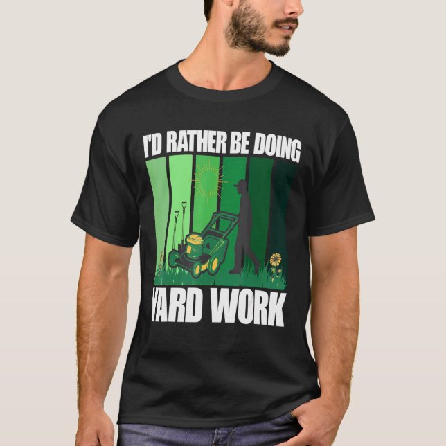 Jag skulle hellre jobba . t shirt (Framsida)