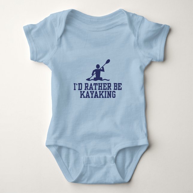 Jag skulle hellre Kayaking Tee (Framsida)