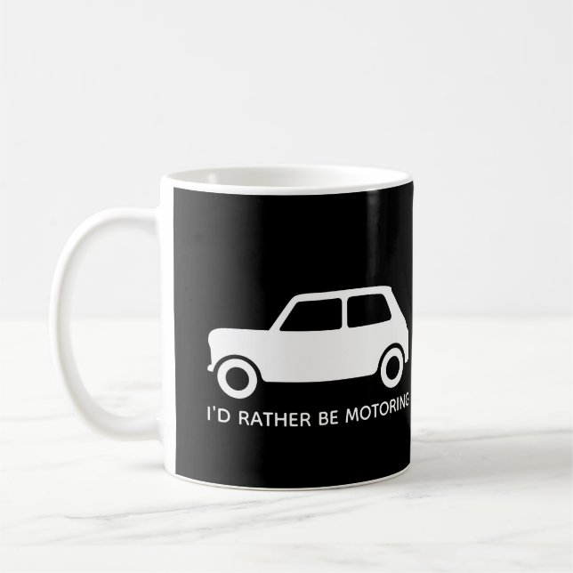 Jag skulle hellre köra Mini Car Persaonlize Kaffemugg (Vänster)