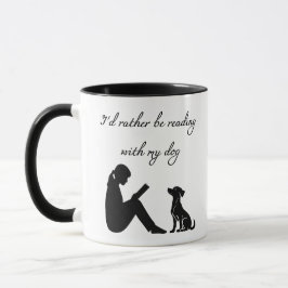 Jag skulle hellre läsa med min hund mugg
