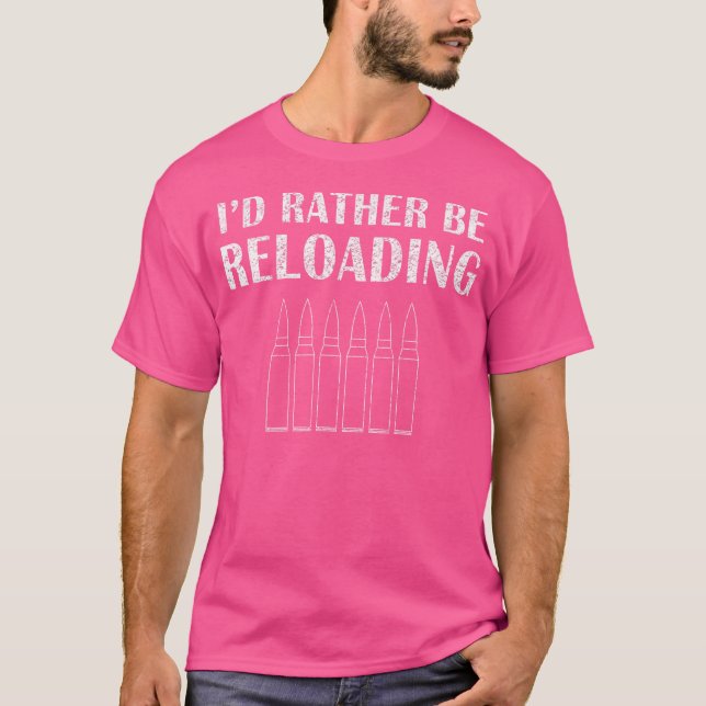 Jag skulle hellre läsa om Ammo och Guns S4-Gsa T Shirt (Framsida)