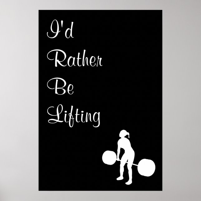 Jag skulle hellre lyfta - poster (Framsidan)