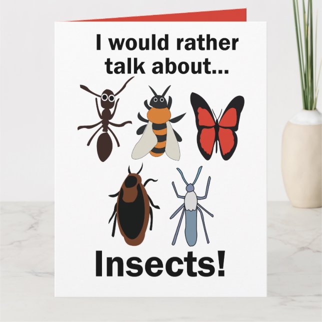 Jag skulle hellre prata om insekter Entomologer Kort (Framsida)