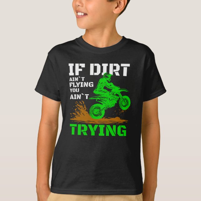 Jag skulle hellre rida Dirt Bike Riders Biker T Shirt (Framsida)