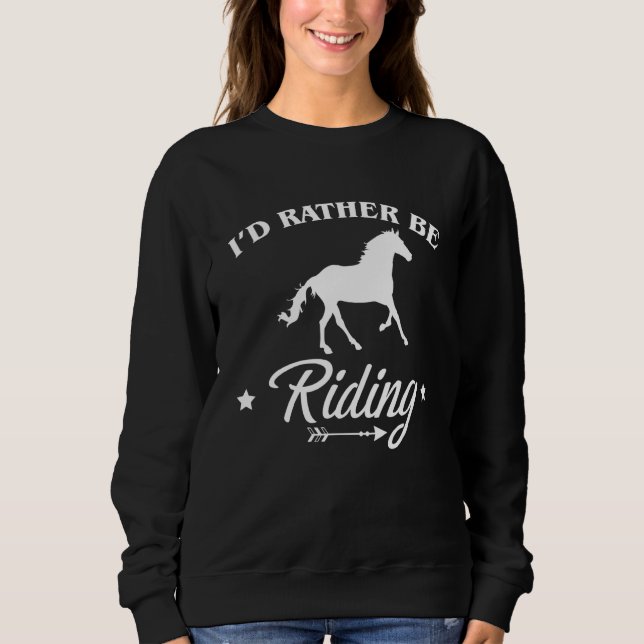 Jag Skulle Hellre Rida Equestrian Voltige T Shirt (Framsida)