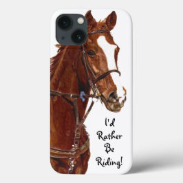 Jag skulle hellre rida! Horse Fodral
