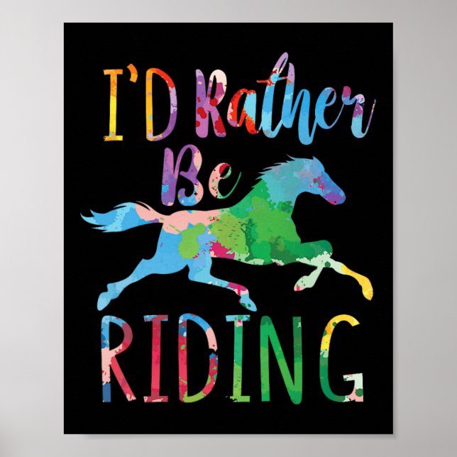 Jag Skulle Hellre Rida Roligt Ridning  Poster (Framsidan)