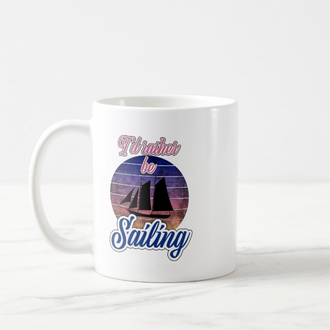 Jag skulle hellre segla kaffemugg (Vänster)