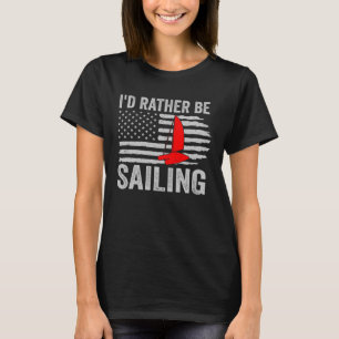 Jag skulle hellre segla katamarankapten 1 t shirt