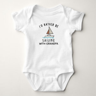Jag skulle hellre segla med farfar. t shirt