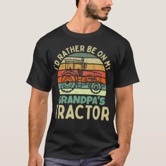 Jag Skulle Hellre Sitt På Min Farfars Traktor T Shirt