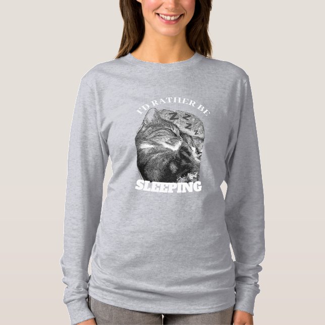 Jag skulle hellre skjuta CAT T-Shirt (Framsida)
