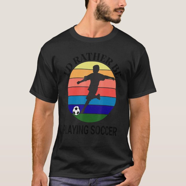 Jag skulle hellre spela fotboll, Silhouette Bo T Shirt (Framsida)