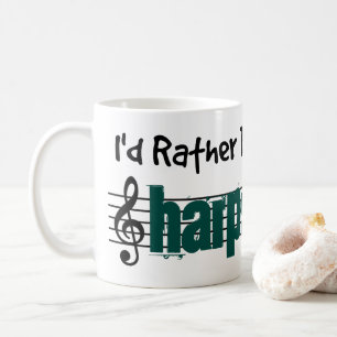 Jag skulle hellre spela min Harpsichord Kaffemugg