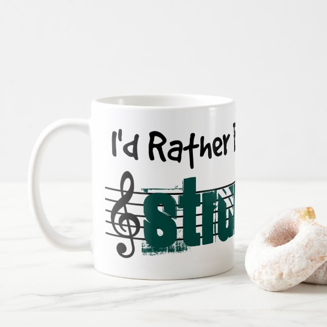 Jag skulle hellre spela min stam kaffemugg (Med munk)