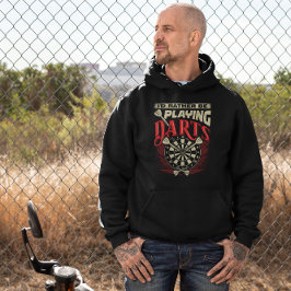 Jag skulle hellre spela mördare - Sarkastic Dart H Hoodie